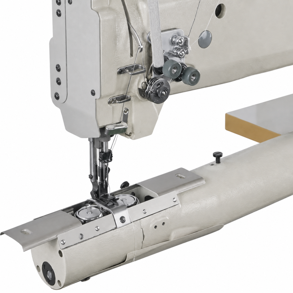 JST-1341L Cylinder-bed access around the needle