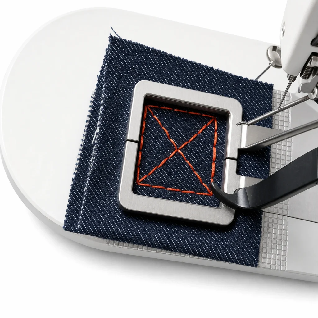 JST-430D programmable bar-tack stitch pattern
