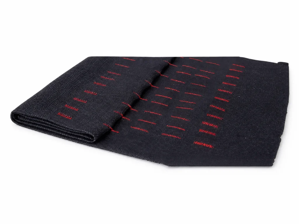 JST-430D finished reinforcement stitch sample