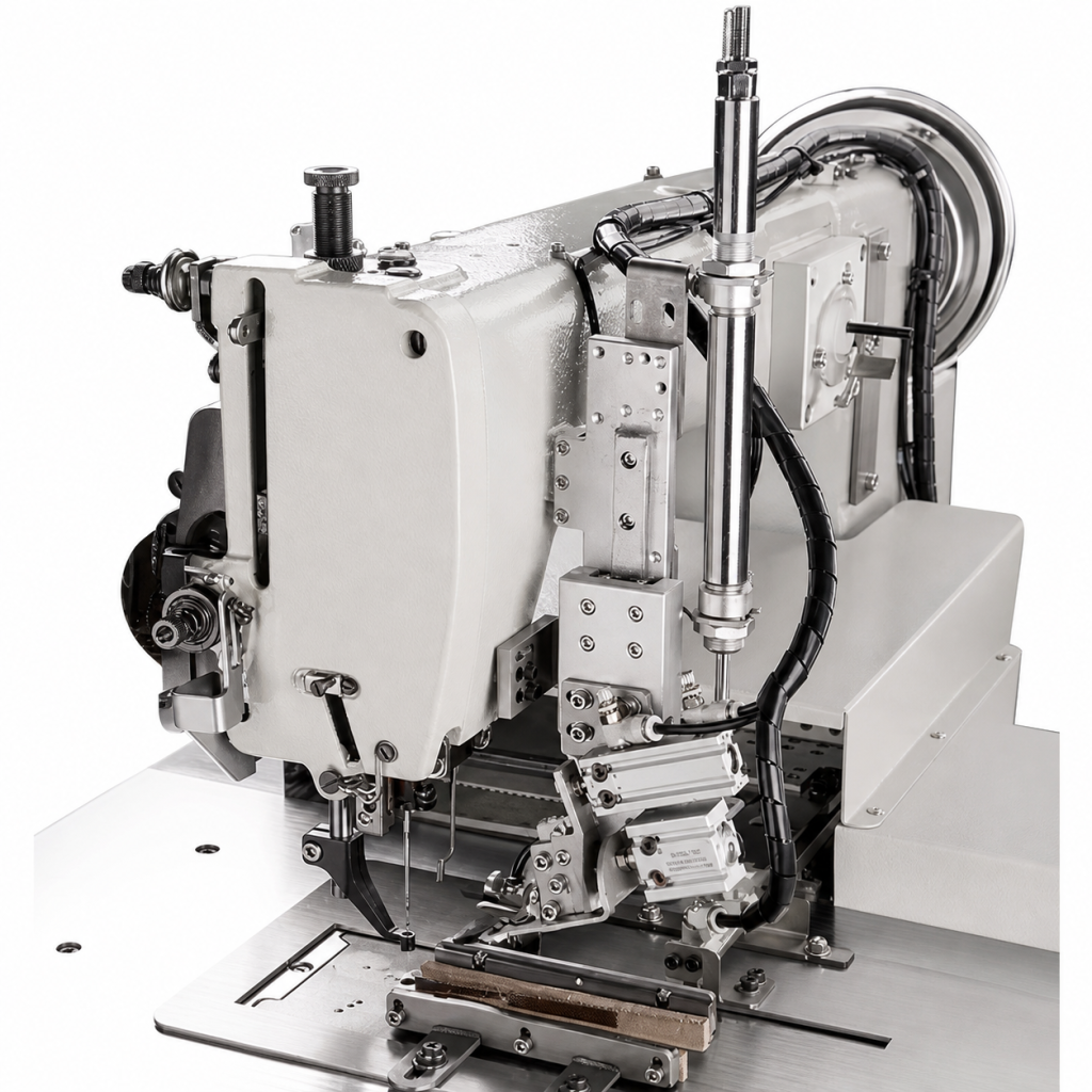 JST-T1560H Belt buckle clamping and stitching station