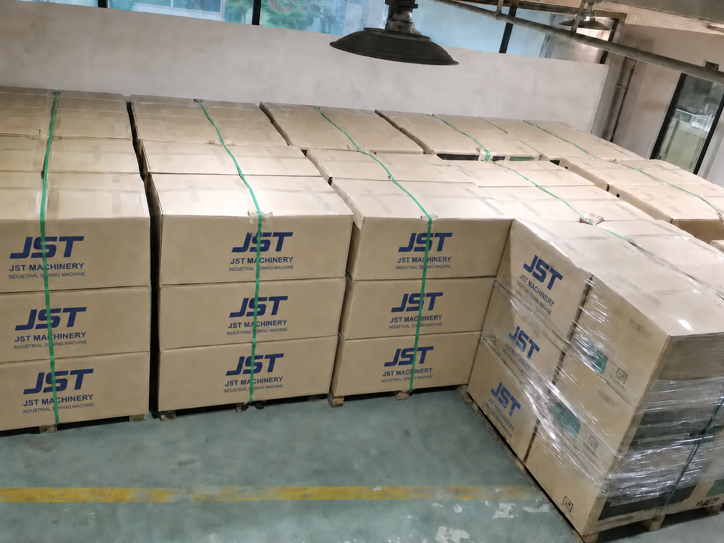 JST machinery prepared for dispatch